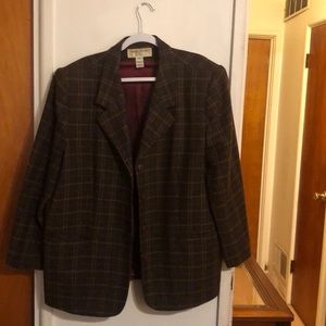 Women preowned Brown Blazer jacket size 20W